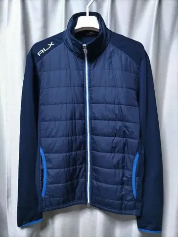 RLX 하이브리드 패딩 자켓 네이비 울 혼방