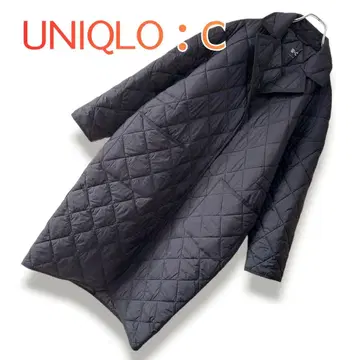 UNIQLO C 유니클로 C S 퍼프테크 오버사이즈 코트 블랙