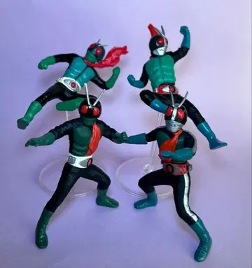 HG 가면라이더 사쿠라지마 대결전 1호 2호 4종 모듬 세트