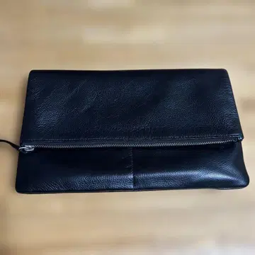 초특가 새상품급 SHIPS 쉽스 블랙 가죽 클러치백 지퍼