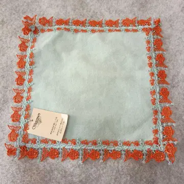 친자와 레이스 타월 손수건 금붕어 블루 친자와 chikazawa