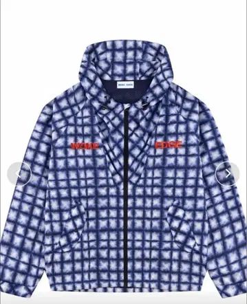 WOKE EDGE 체크 무늬 나일론 자켓 XL