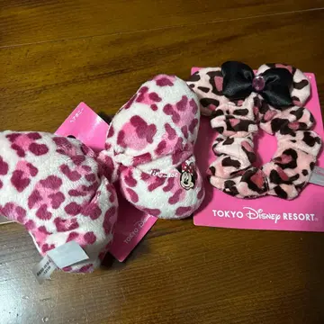 TOKYO DISNEY RESORT 레오파드 무늬 헤어 액세서리 세트