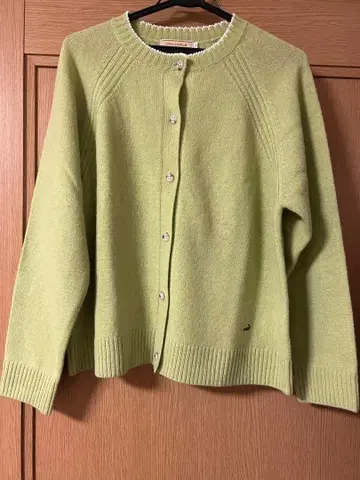 CROCODILE 라이트 그린 가디건