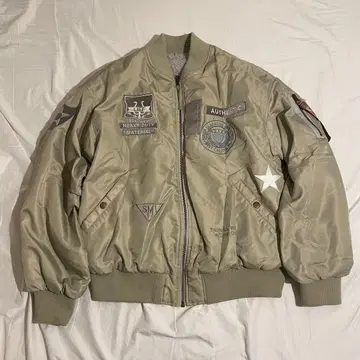 CUBE SUGAR MA-1 리버서블 카키 안감 그레이