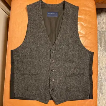 투모로우랜드 트위드 베스트 다크 그레이 M