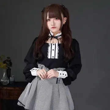 Pal elfy 도리 초커 블라우스 블랙