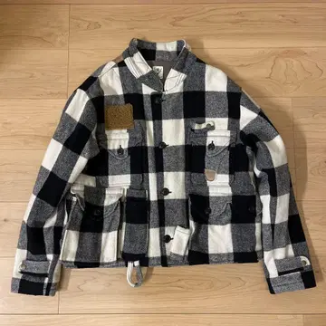 South2 West8 버팔로 체크 울 헌팅 재킷