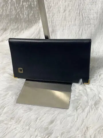 새상품급 dunhill 장지갑 블랙 가죽 카드 수납 영국제