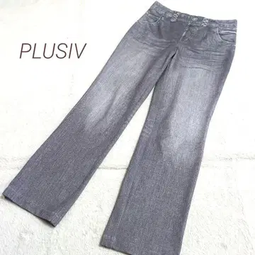 [ PLUSIV ] 푸르시브 데님풍 리버서블 스트레치 팬츠