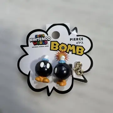 USJ 마리오 폭탄병 귀걸이