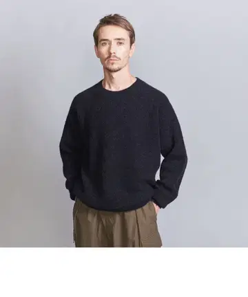 에어 샤기 알파카 크루넥 니트 뷰티 앤 유스