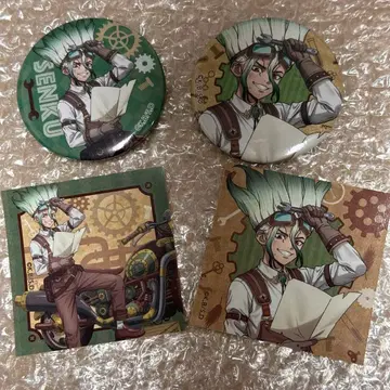 닥터스톤 Dr.STONE 센쿠 투링 캔뱃지 스티커
