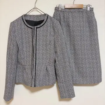 [리버티 홀] 노카라 트위드 페플럼 수트 스커트 7호 S