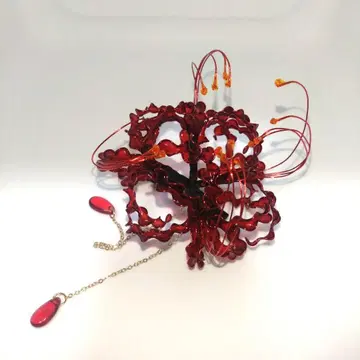 헤어 액세서리 피안화 히간바나 만슈샤게 디핑 아트 클립