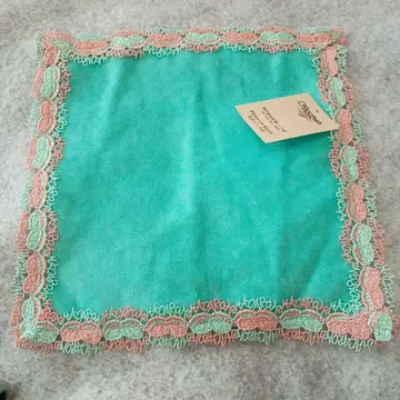 치카자와 레이스 타월 손수건 마카롱 그린 치카자와 chikazawa