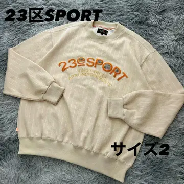 새상품급 23구SPORT 맨투맨 풀오버 베이지 크루넥 2