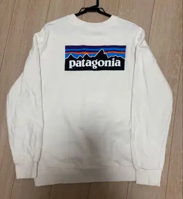 patagonia 화이트 크루넥 트레이닝복
