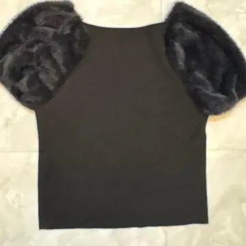 룰루윌비 소매 퍼 니트