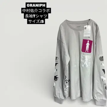 GRANIPH 나카무라 유스케 콜라보 긴팔 T셔츠 S 그레이