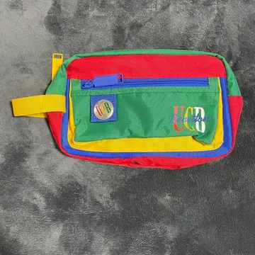 베네통 핸드백 빈티지 레트로 컬러풀