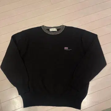 새상품급 St.Andrews LINKS 블랙 니트 스웨터 M 울 혼방