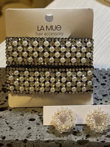 [결혼식] 펄과 크리스탈 장식의 헤어핀