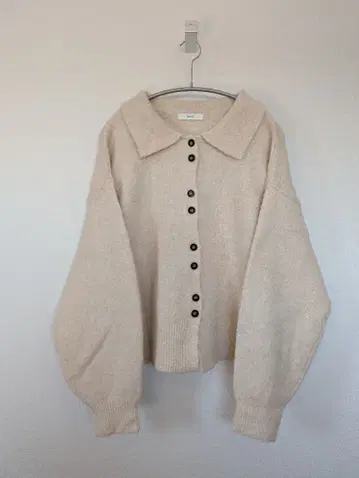 PILIT/카라 부착 니트 가디건