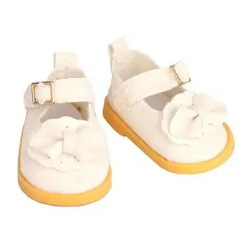 봉제 인형용 리본 신발 (화이트)