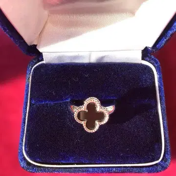 실버 클로버 반지