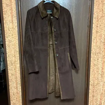 COMME CA ISM 브라운 롱 코트 M 사이즈