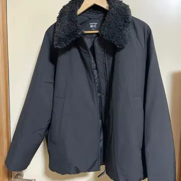유니클로C 퍼프테크 자켓 블랙 XL