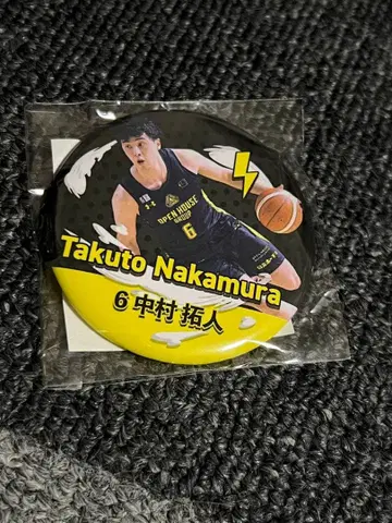 군마 클레인썬더즈 #6 나카무라 타쿠토 선수 캔뱃지