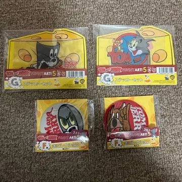 미개봉 톰과 제리 해피 복권 스티커 세트 캔 컬렉션