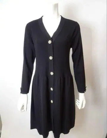 슈퍼 뷰티 다용도 V넥 롱 니트 가디건