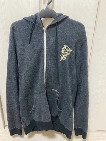 ROTTWEILER 꽃 자수 집업 후드티