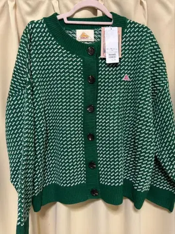 새상품 KELTY x SamansaMos2 바즈아이 니트 가디건 그린