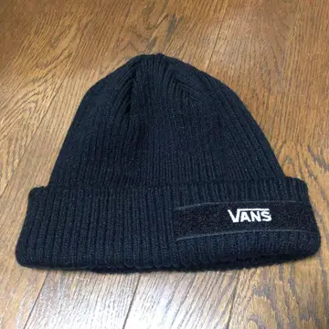 VANS 니트 모자 블랙