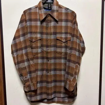 70s PENDLETON 체크 울 셔츠