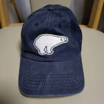 곰 자수 네이비 캡