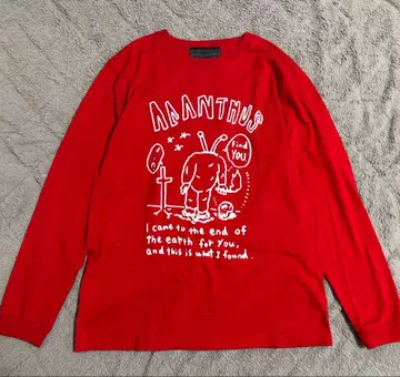 ACANTHUS TOMASON 긴팔 티셔츠 롱T 빨간색 몬스터