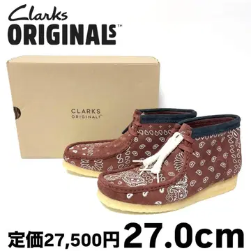 새상품 클락스 오리지널스 왈라비 부츠 브릭 페이즐리 27.0