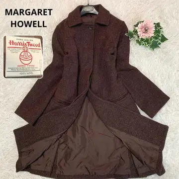 MARGARET HOWELL [ 해리스 트위드 원단 스텐카라 코트 ] 롱