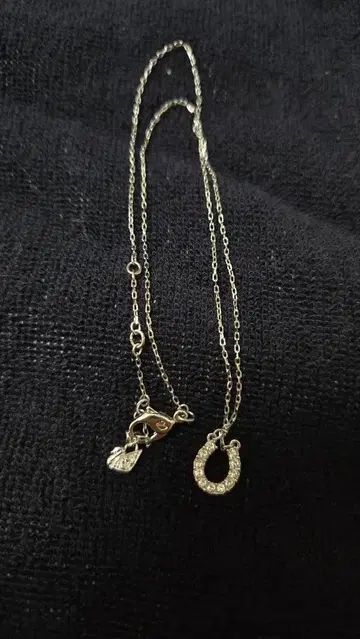 스와로브스키 실버 호스슈 목걸이