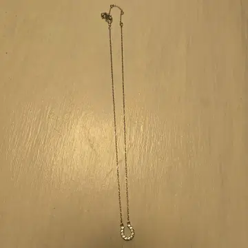 스와로브스키 실버 말발굽 목걸이