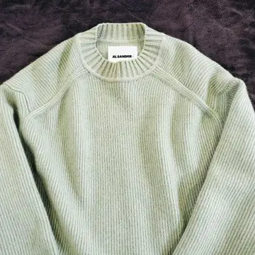 JIL SANDER+ 질 샌더 플러스 리브 니트 스웨터 S 그린