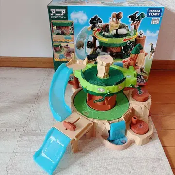 아니아 애니멀 어드벤처 빙글빙글 마운틴 완구 박스 포함