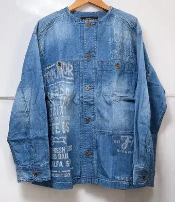 큐브 슈가 데님 자켓 겉옷 로고