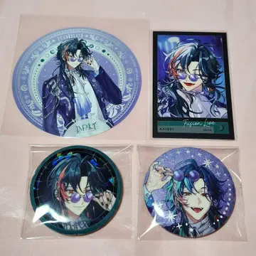 니지산지 IMPACT 카이세이 캔 배지 폴라로이드풍