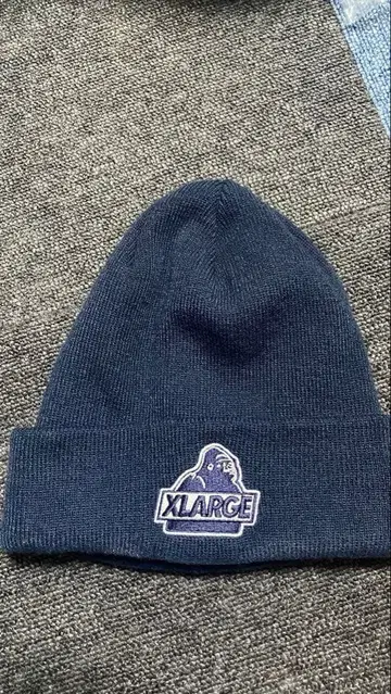 XLARGE 니트 모자 네이비